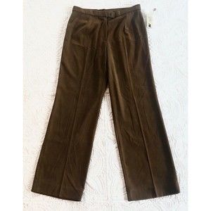 NEW Womens Sz 8 Sharon Young A La Carte Brown Bronze Pants Stretch Microfiber